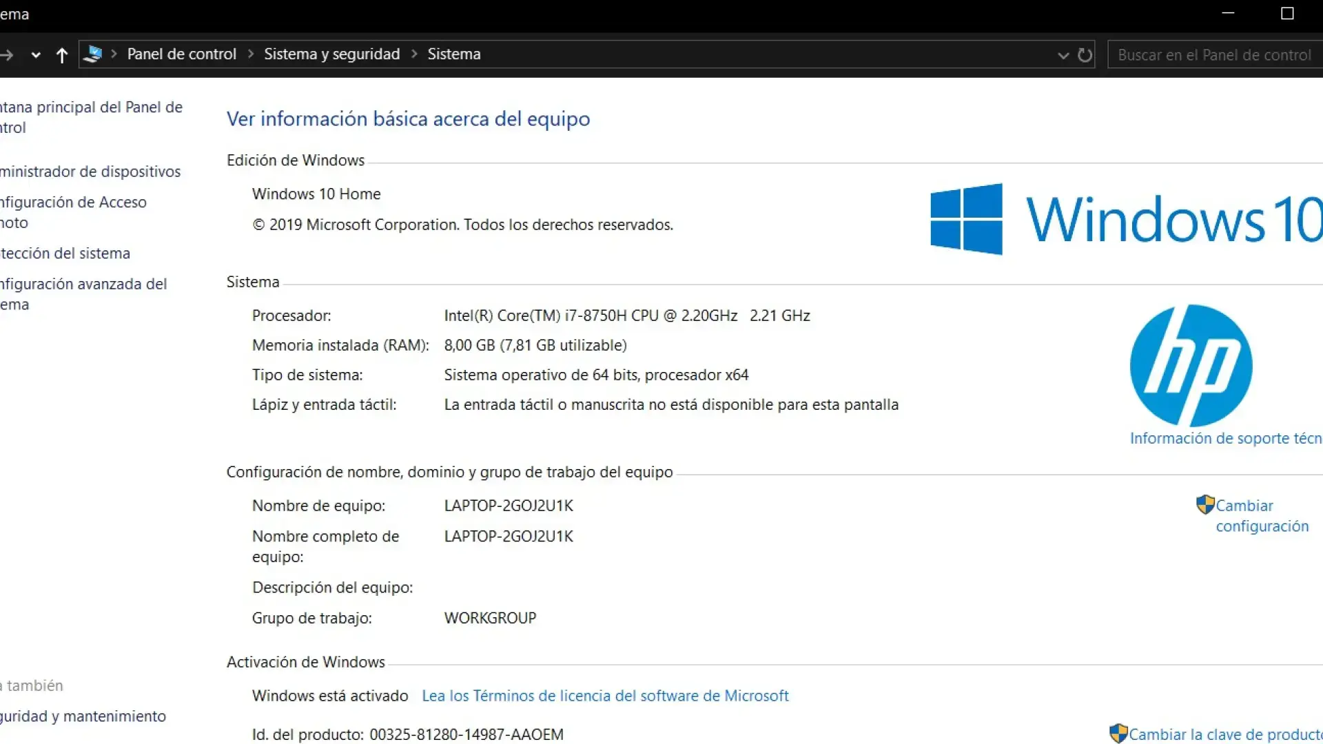 Consultar hardware del PC en Windows Comprobar especificaciones de hardware en Windows