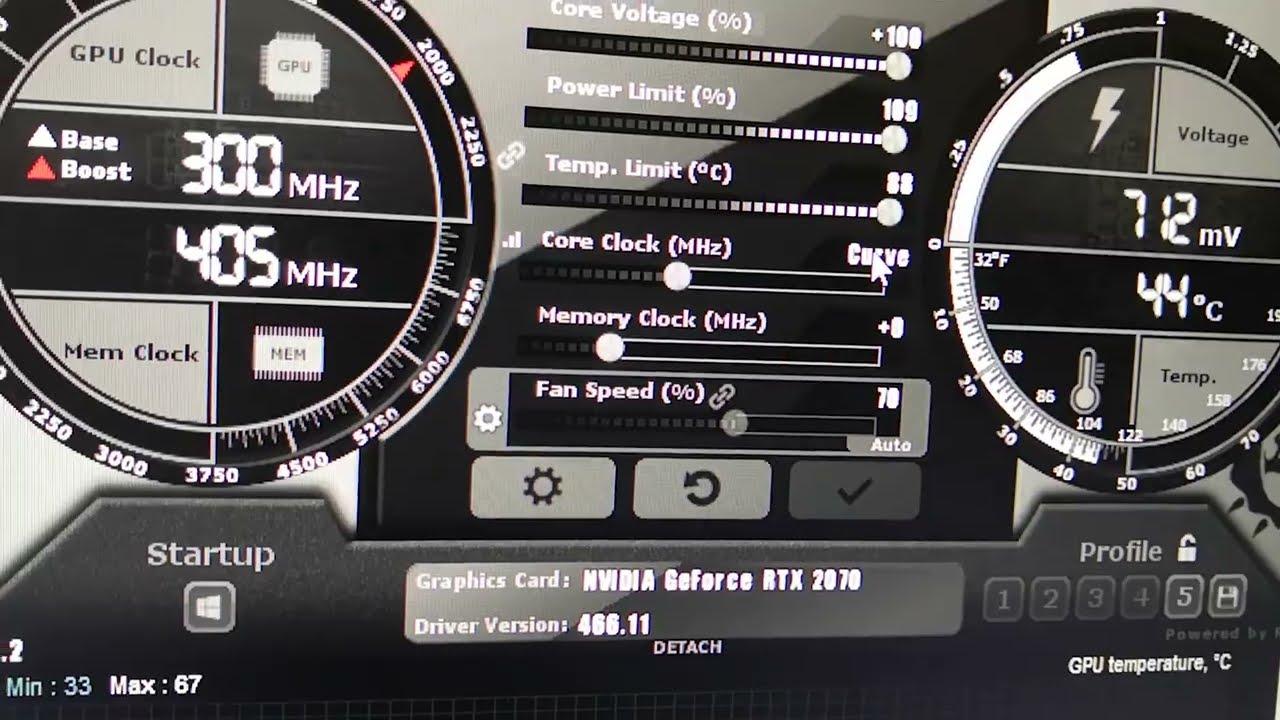 Controles overclock GPU