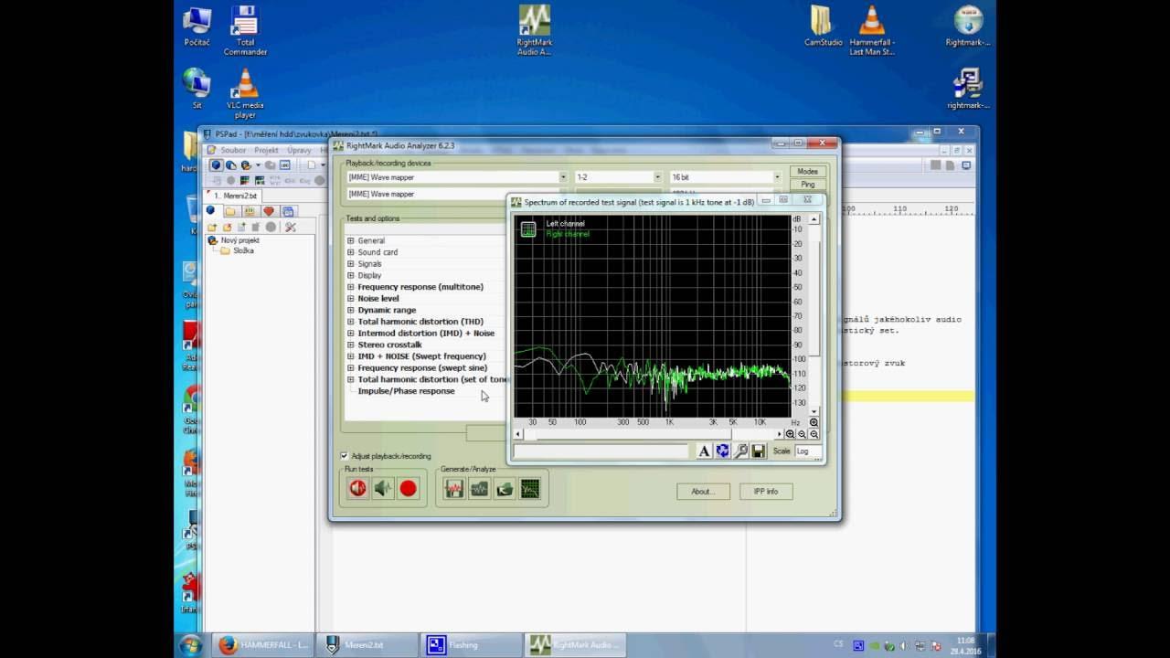 Software RightMark Audio Analyzer