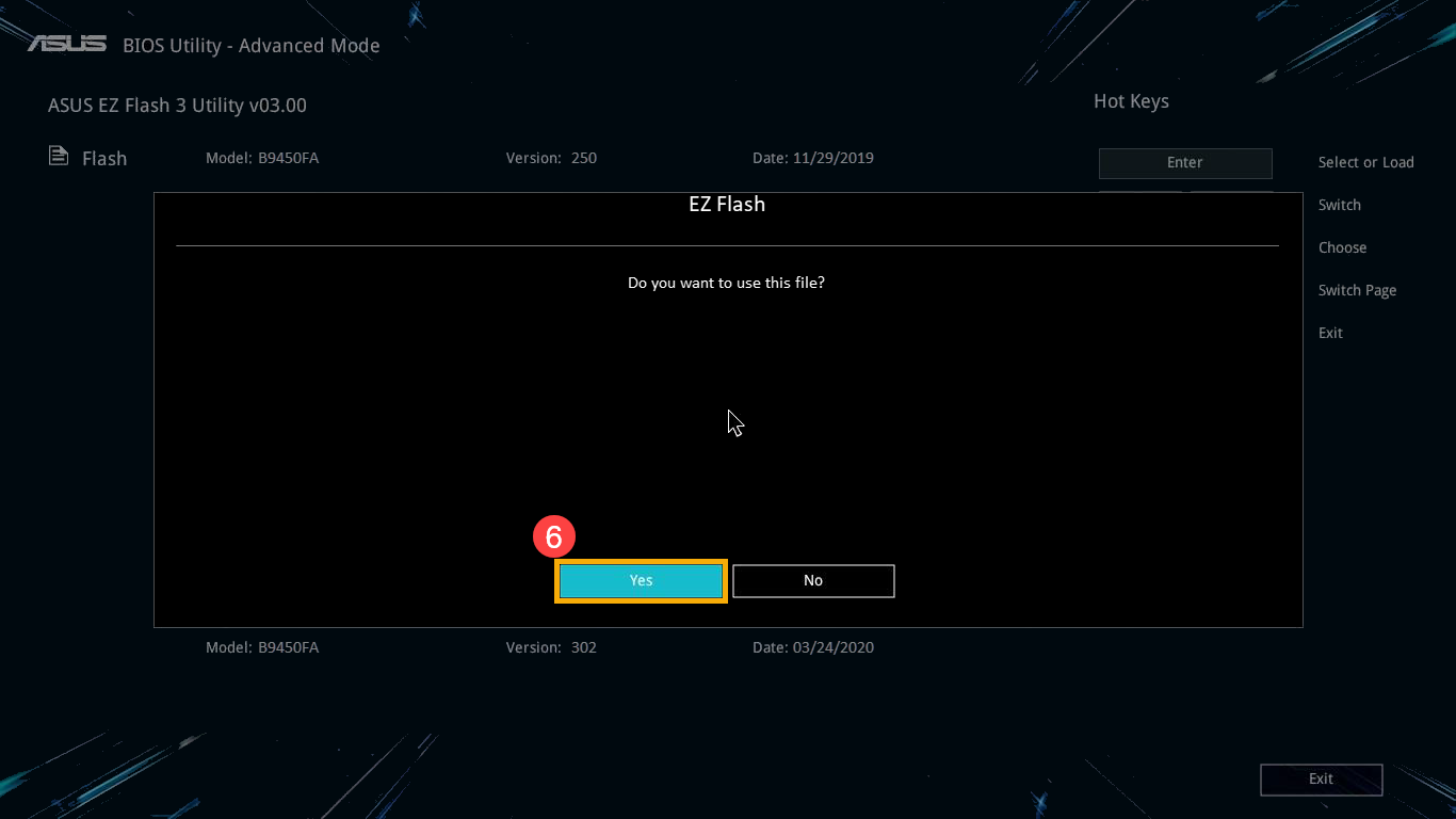 Actualización de BIOS en placa ASUS