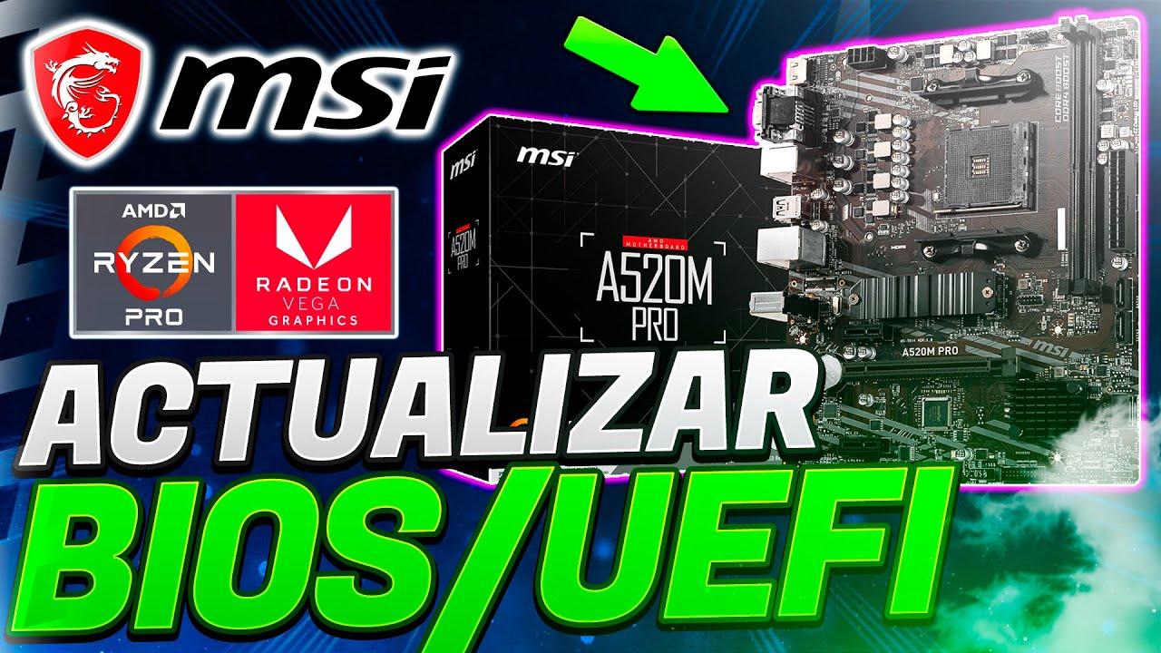 Interfaz UEFI en placa base MSI