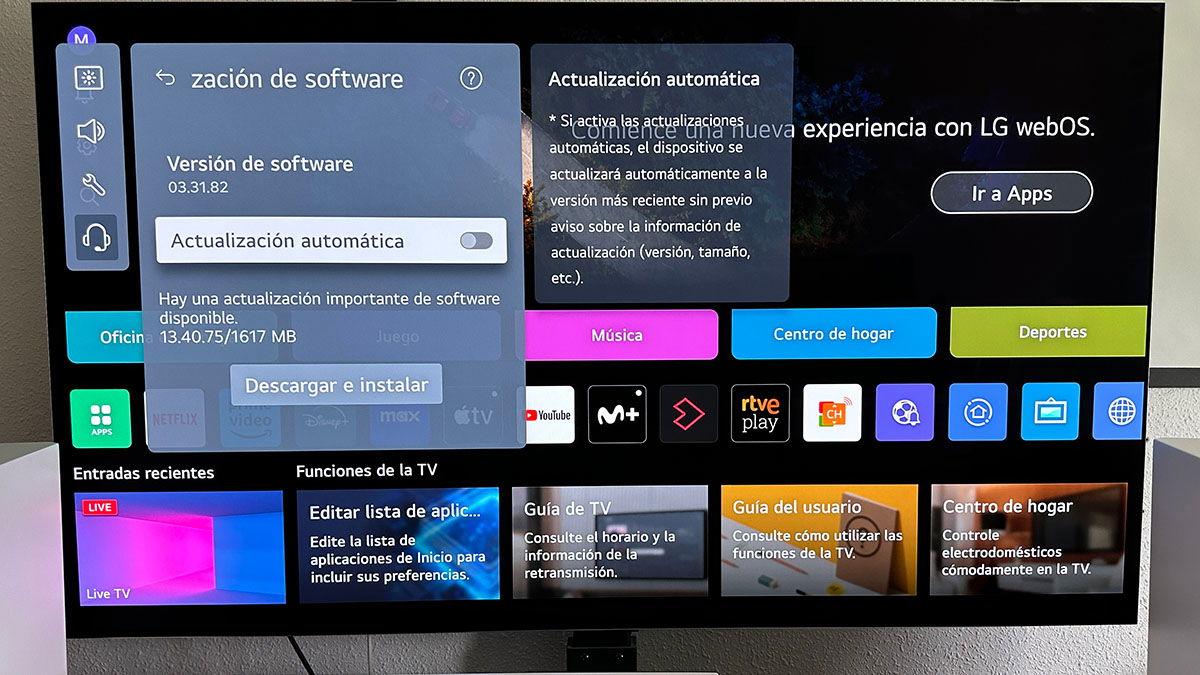 Novedades de webOS 24 y webOS 25