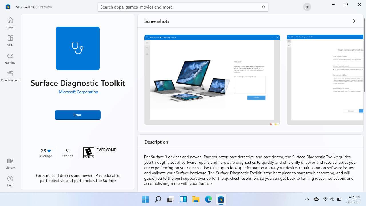 Diagnóstico de Surface con Surface Diagnostic Toolkit