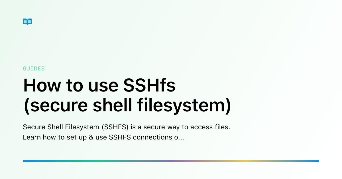 Requisitos para usar SSHFS