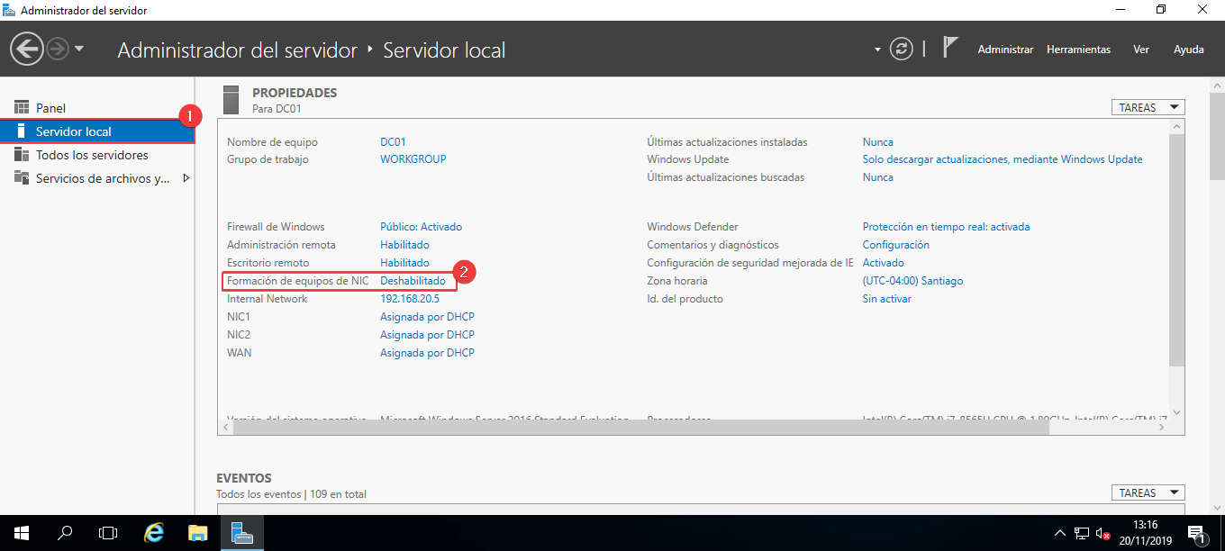 Limitaciones de NIC Teaming en Windows 11 Limitaciones de NIC Teaming en Windows 11