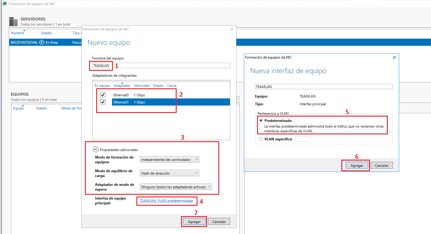 LBFO y agregación de enlaces en Windows 11 LBFO y agregación de enlaces en Windows 11