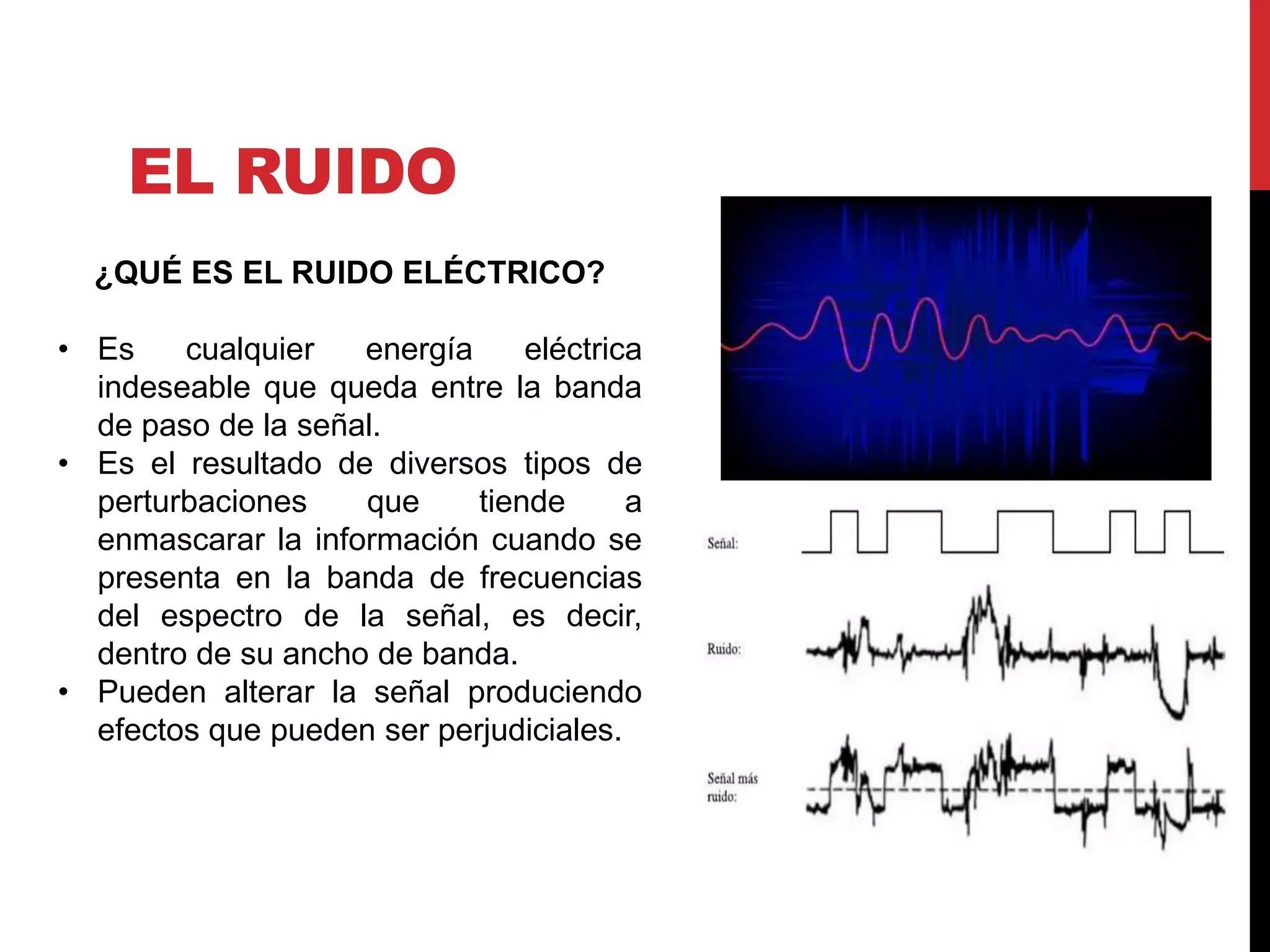 Definición de ruido eléctrico en circuitos definición de ruido eléctrico