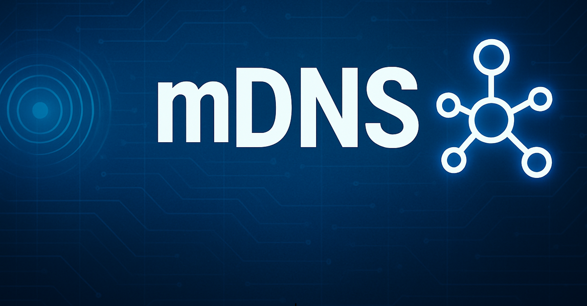 Ilustración sobre mDNS en redes locales