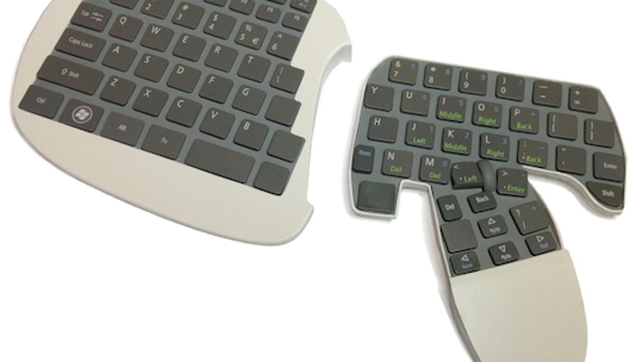 Teclado de madera raro