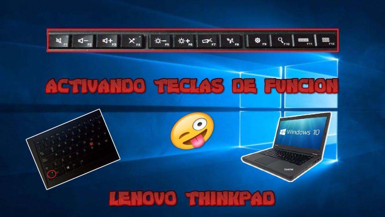 Fila superior de teclas especiales Lenovo