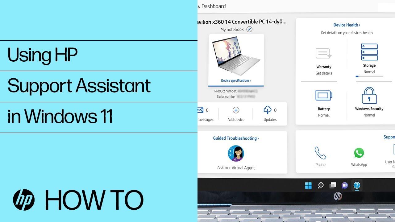 Tutorial HP Support Assistant en Windows 11