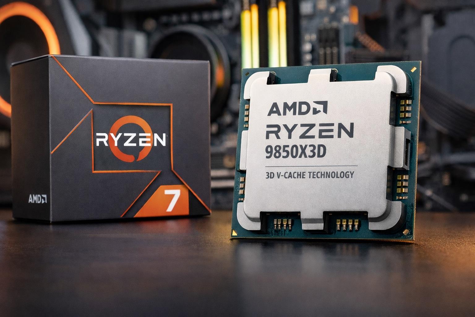 Procesador AMD Ryzen 7 9850X3D para gaming