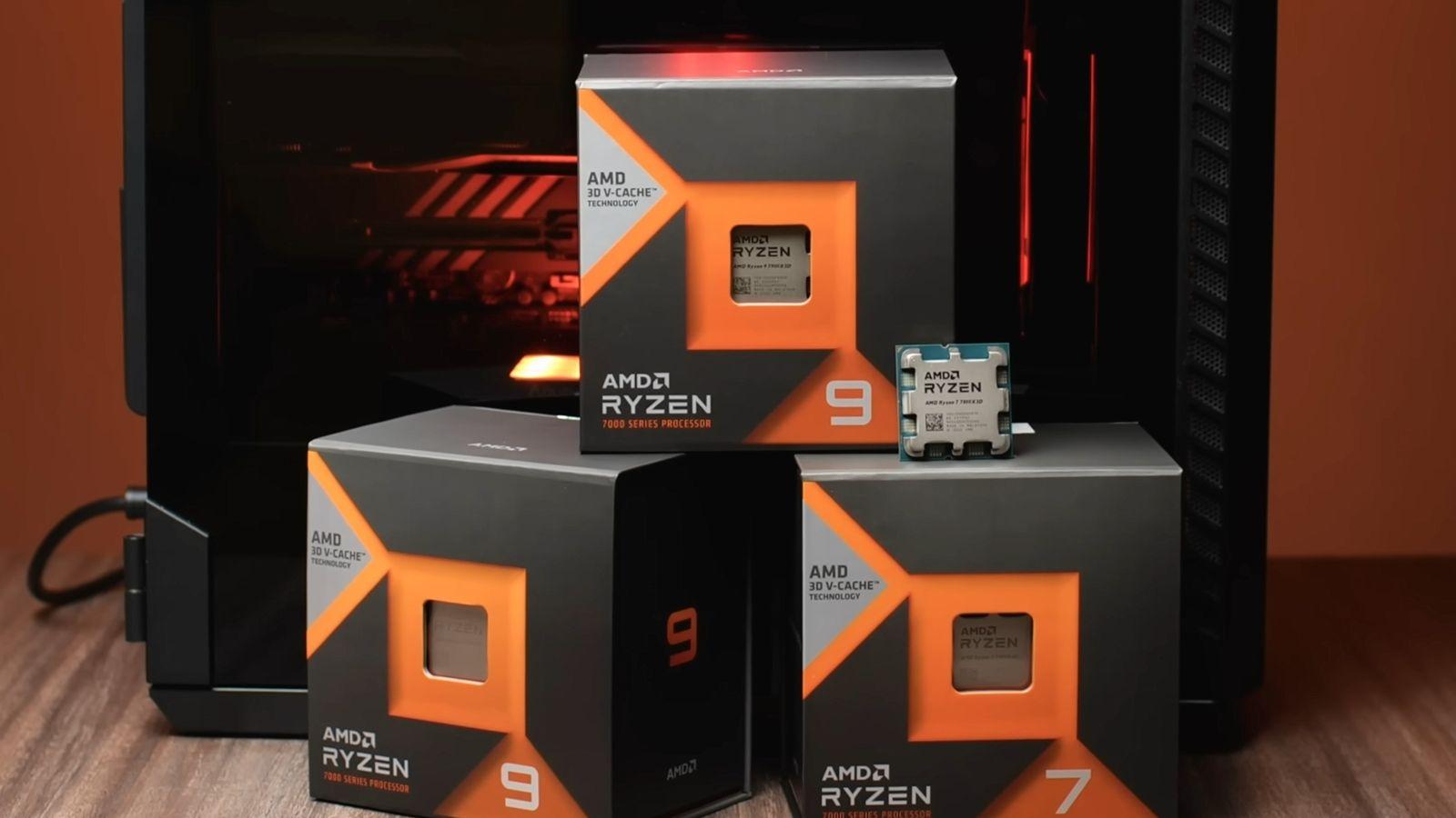 Detalle del AMD Ryzen 7 9850X3D sobre zócalo AM5