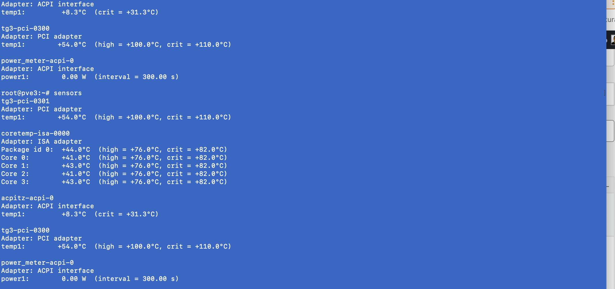 Monitorizar temperatura hardware con lm-sensors