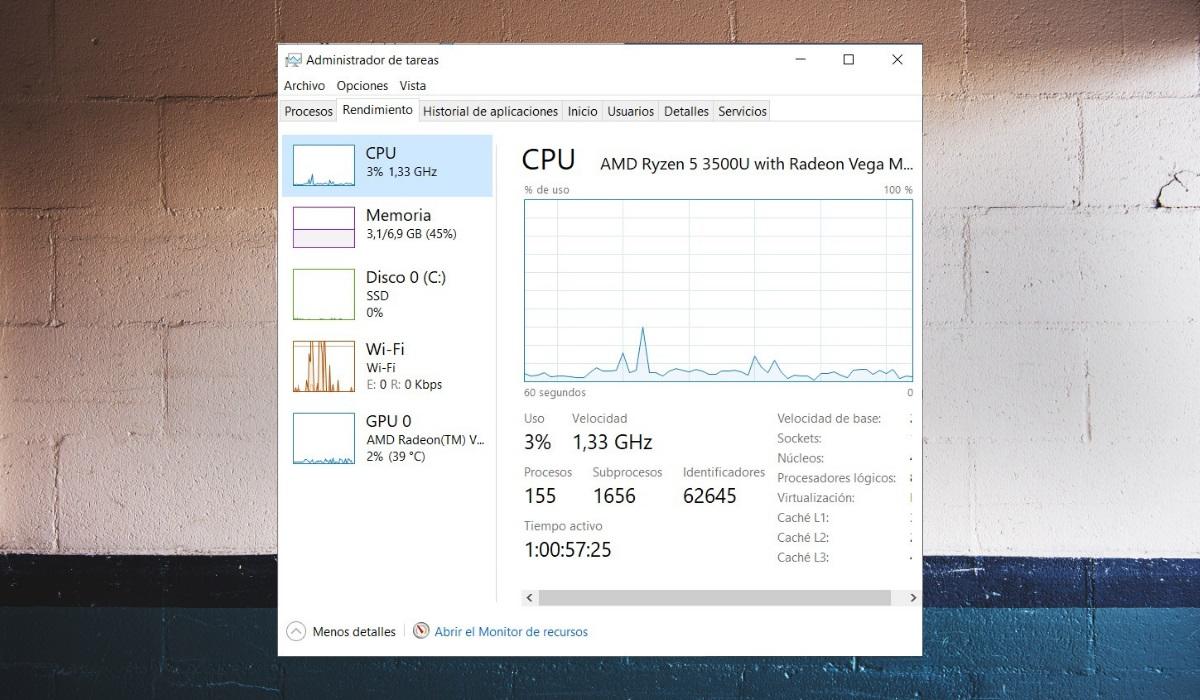 Opciones avanzadas del Administrador de tareas