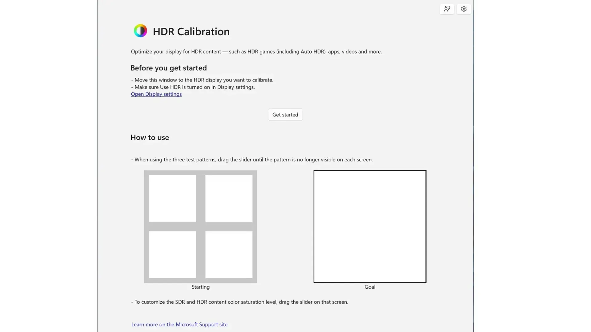 Calibración HDR en Windows 11 Calibración HDR en Windows 11