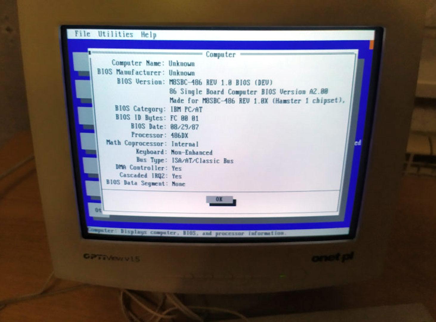 PCB M8SBC-486 montada