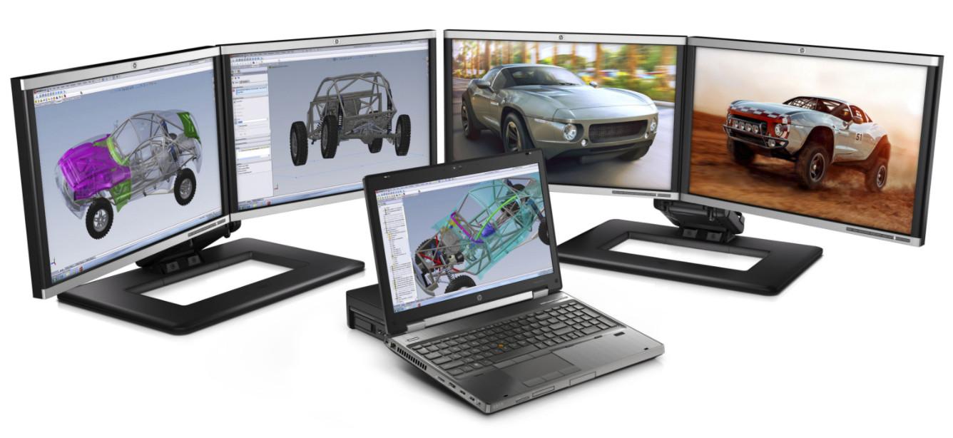 Configuración multimonitor con portátil y docking station