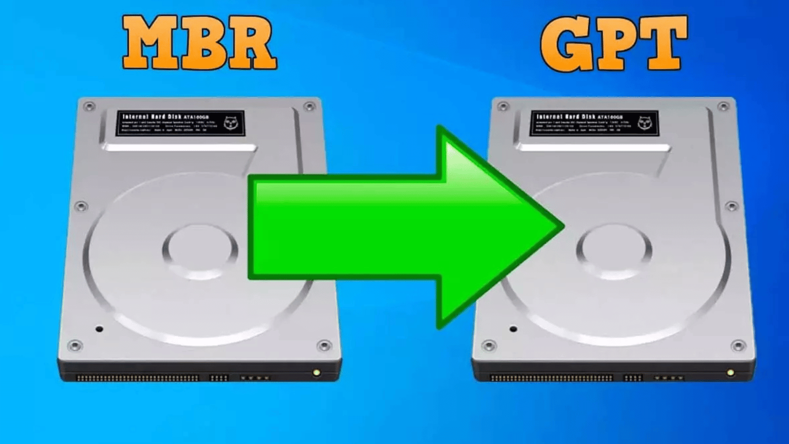 Conversión de disco MBR a GPT para UEFI