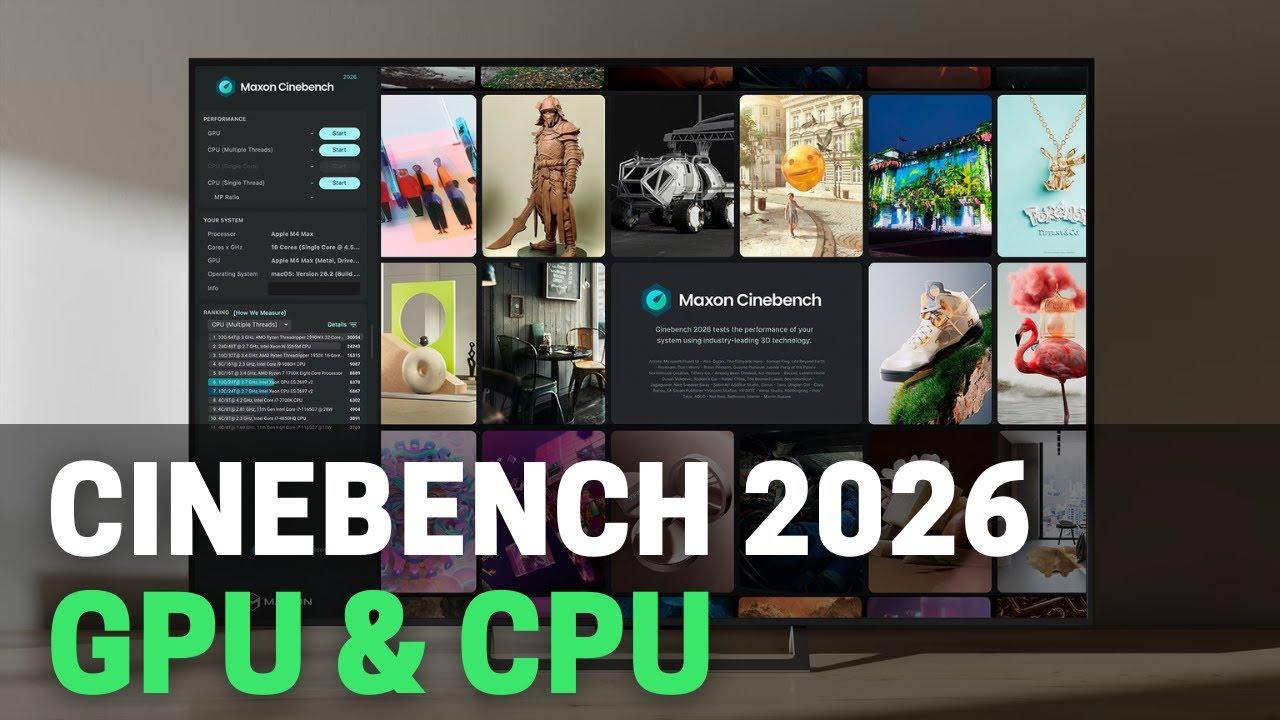 Compatibilidad hardware Cinebench 2026