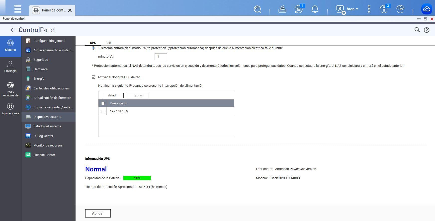Network UPS Tools para gestión de SAI