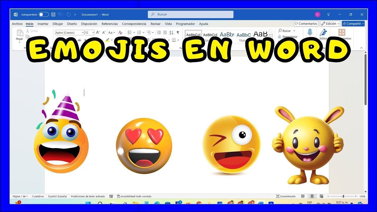 Emojis en Outlook y Office