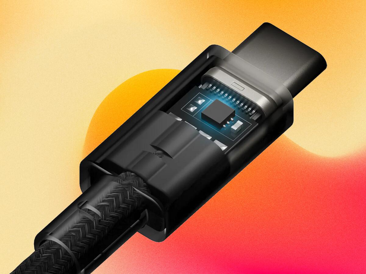 Tester USB-C midiendo potencia