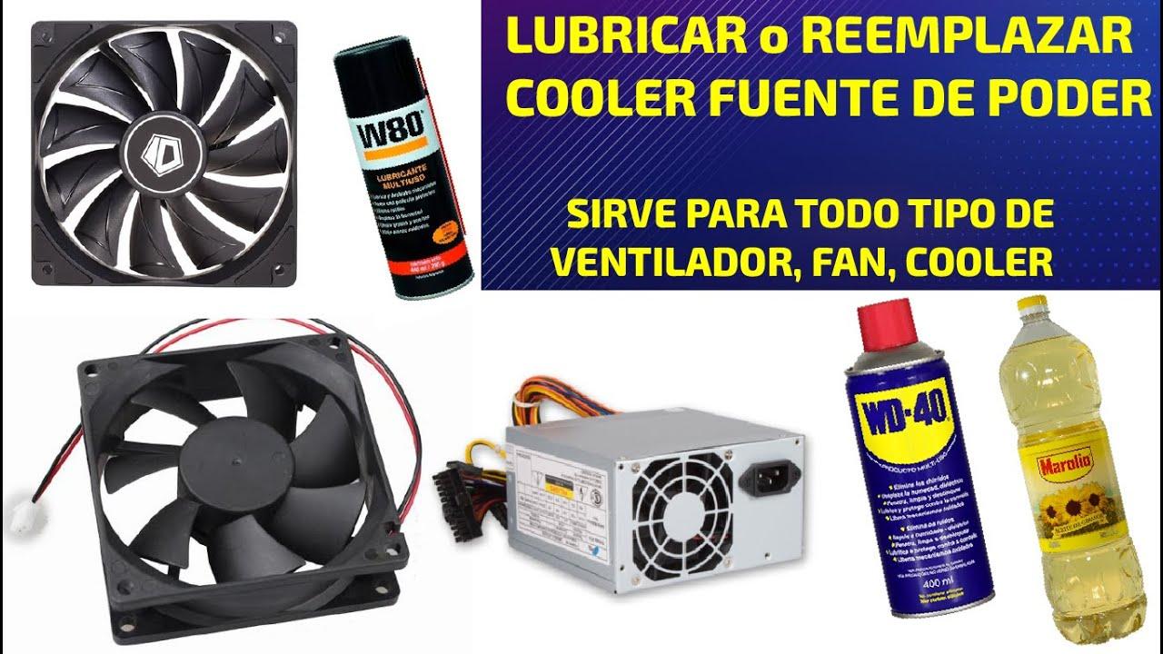 Limpieza de ventiladores de fuente de alimentacion