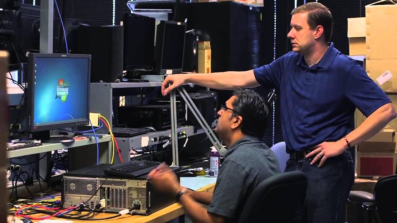 Interior de una workstation