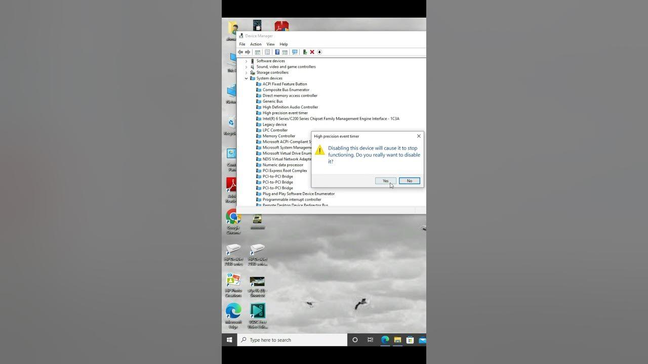 HPET activado o desactivado