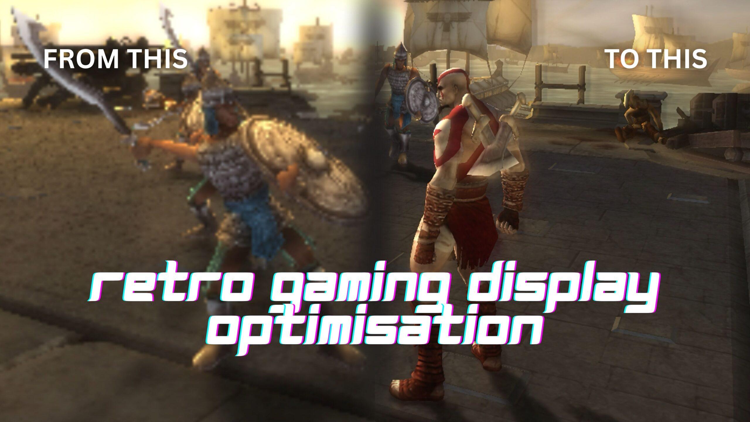 Configuración de ajustes de pantalla para juegos retro