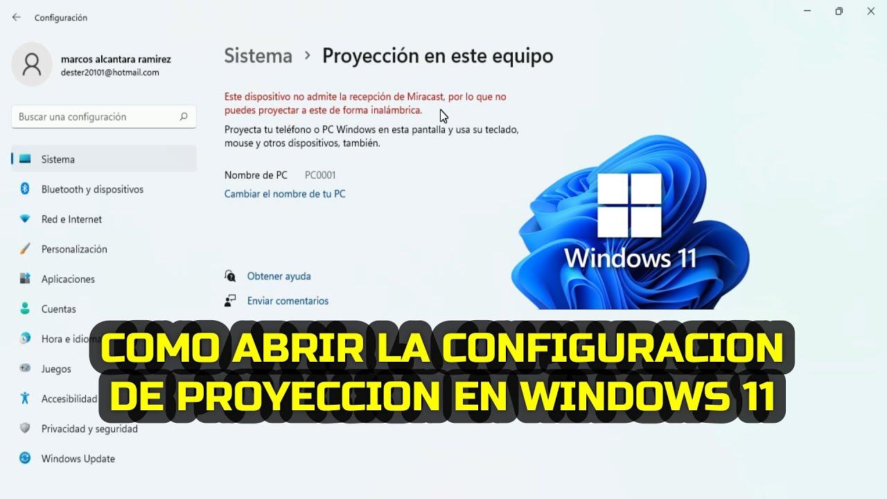 Requisitos Miracast Windows 11