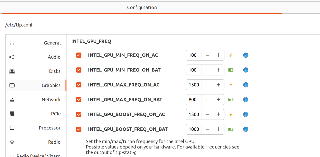 Laptop Mode Tools y otros ajustes de energía