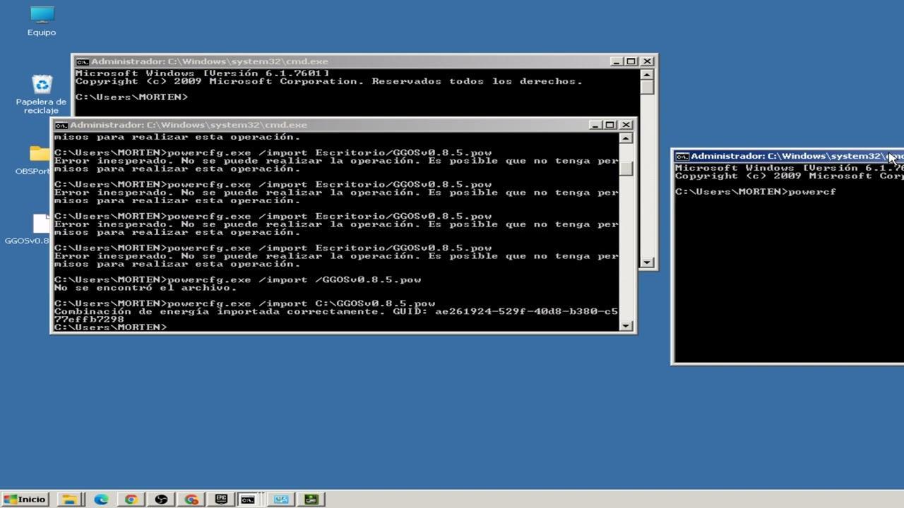 Tutorial powercfg en Windows