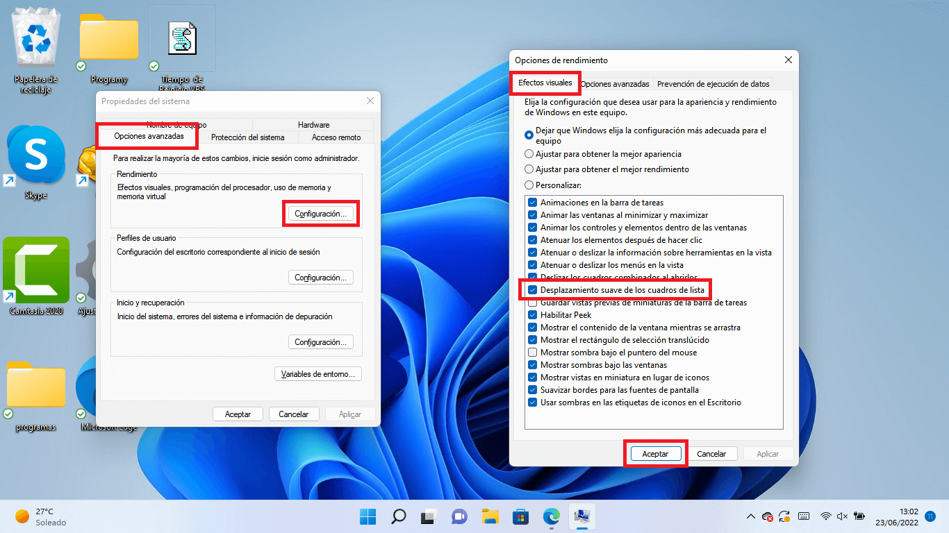 Opciones de ratón en Windows 11