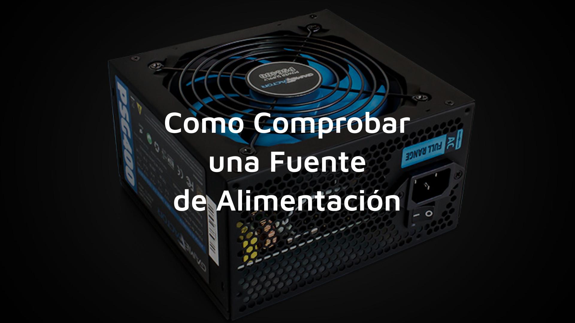 Comprobar fuente de alimentación con método del clip Comprobar fuente de alimentación con método del clip