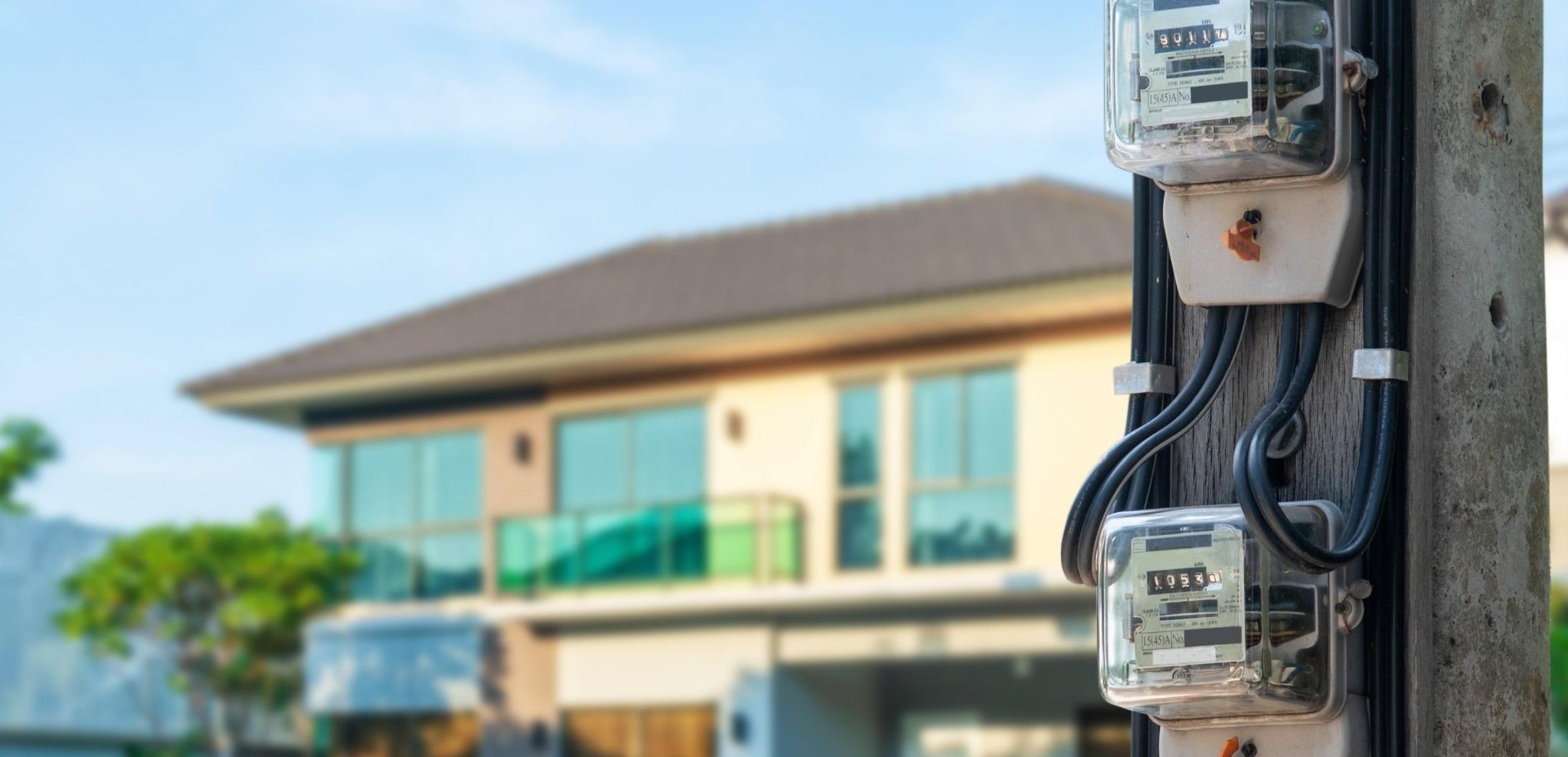 Medidor de consumo eléctrico Medidor de consumo eléctrico en uso