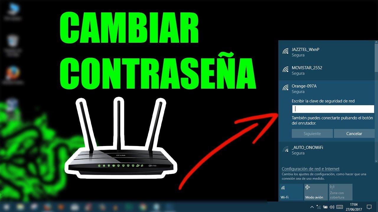 cómo cambiar contraseña wifi cambiar contraseña wifi