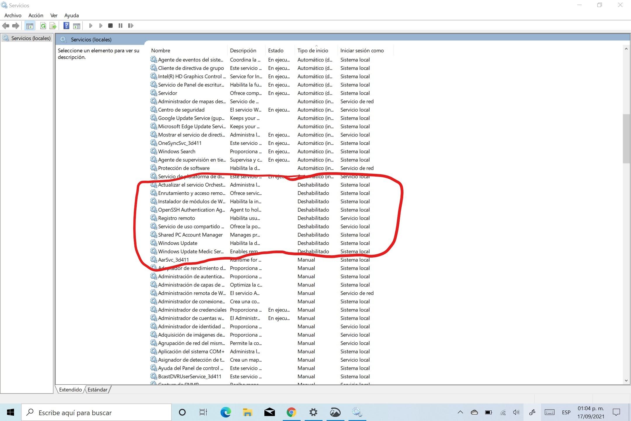 Comandos CMD para reparar Windows Update