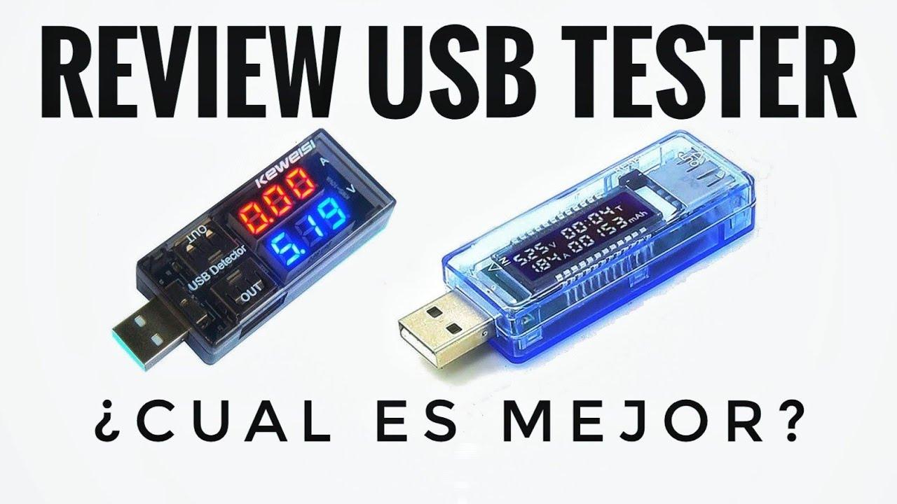 Medidor de voltaje y amperaje USB