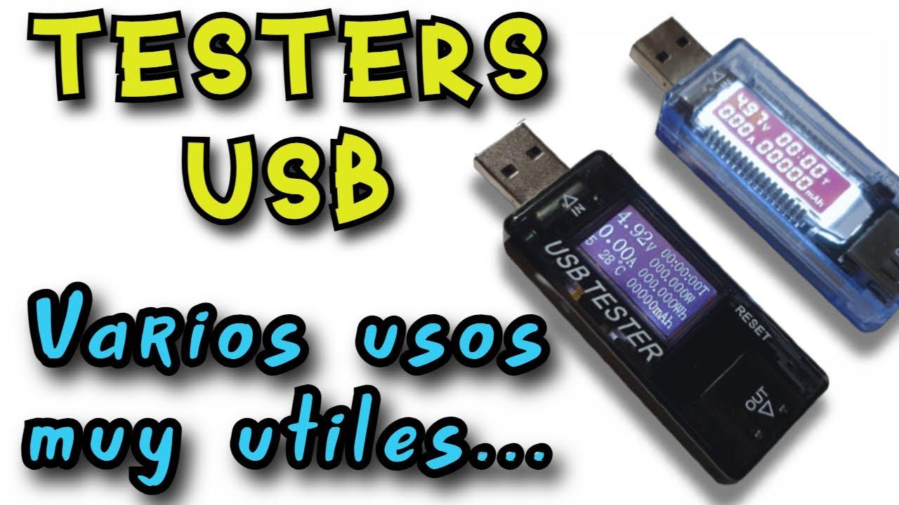 Probador USB conectado a un puerto