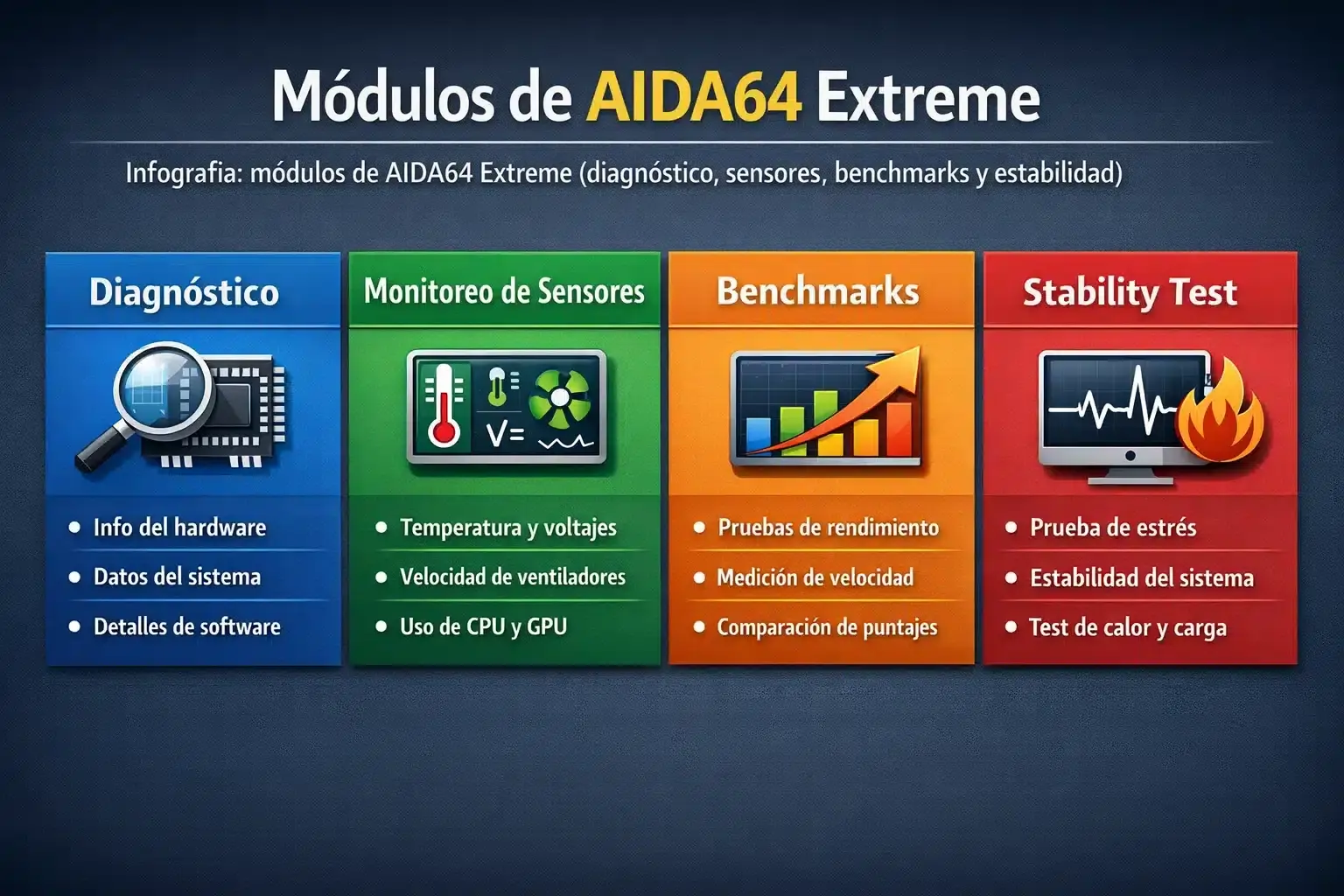 pruebas de estabilidad con AIDA64 pruebas de estabilidad con AIDA64