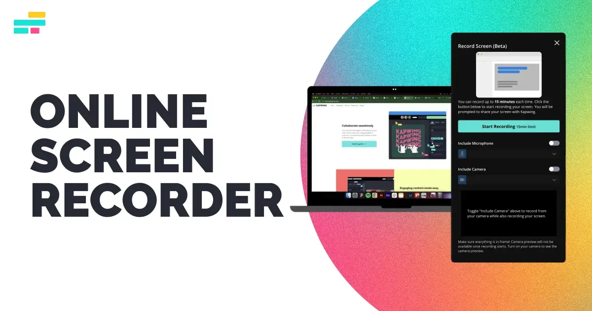 Grabador de pantalla online sin instalación Grabador de pantalla online sin instalación