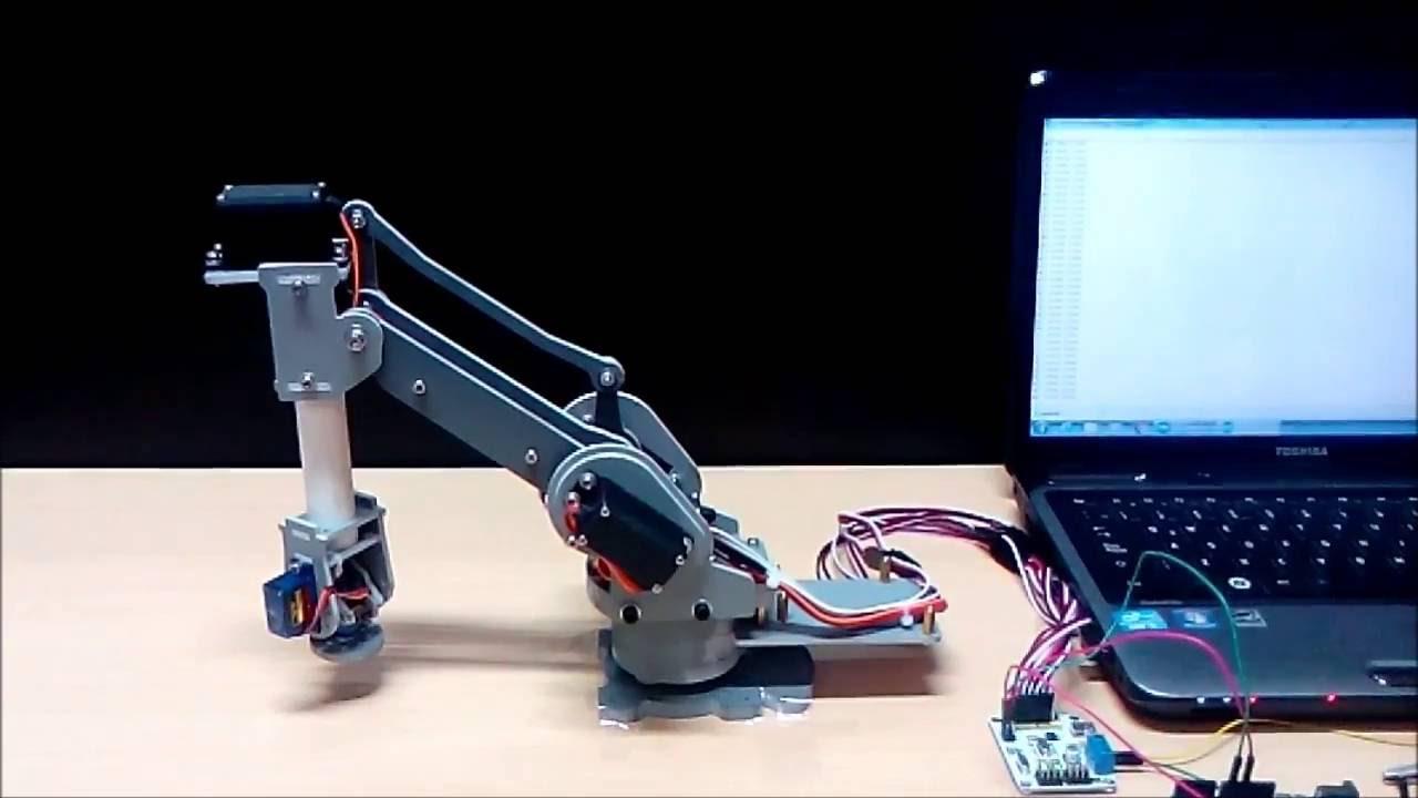 movimientos de un robot en el espacio tridimensional