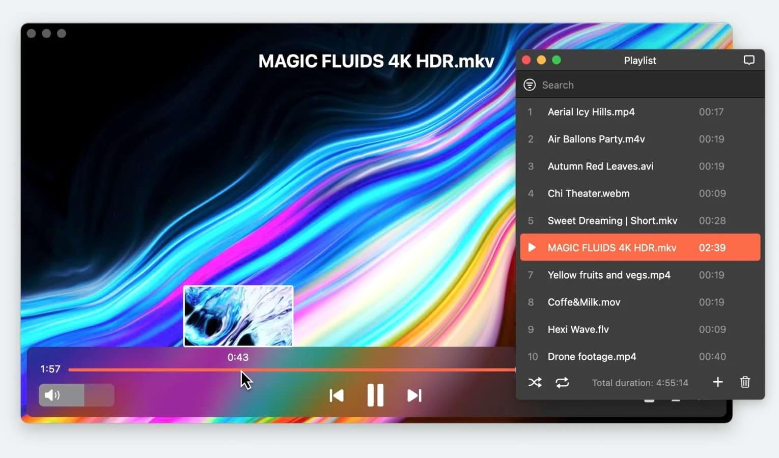 Reproductor VLC en Windows 11 configurado para 4K HDR
