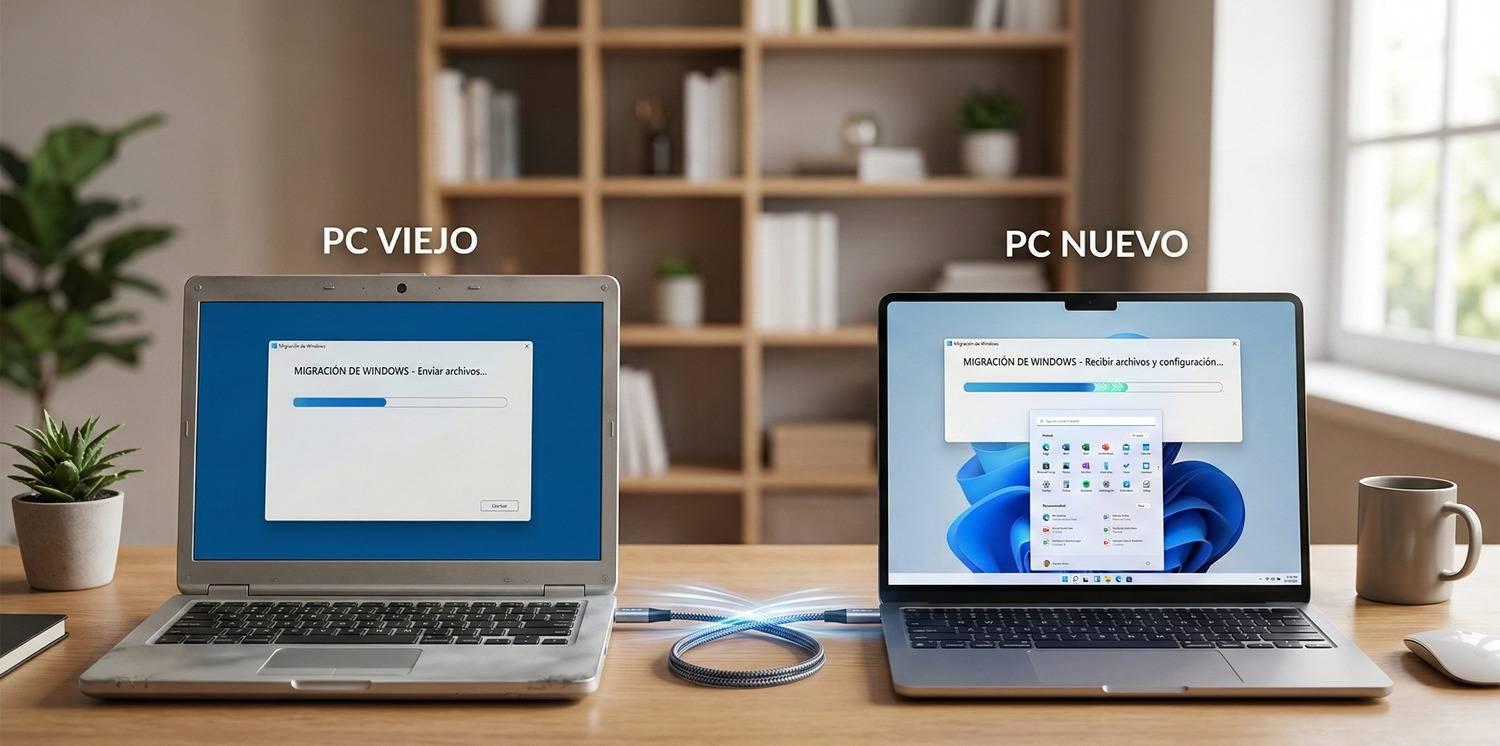 Migrar correo y datos entre PCs con Windows 11