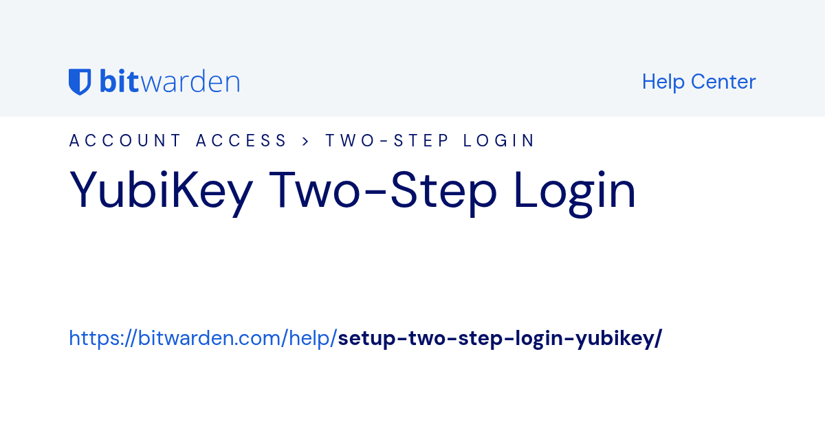 YubiKey para inicio de sesión en hardware local