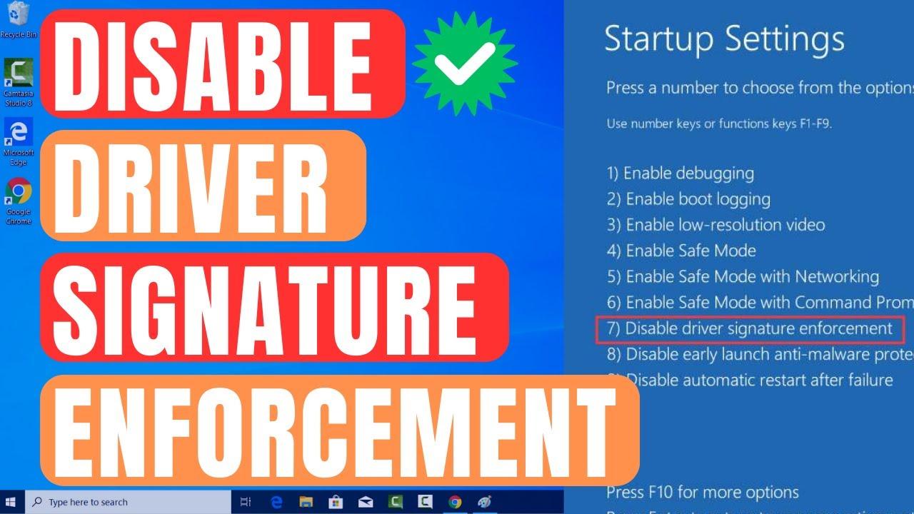 Explicación de firma de controladores en Windows