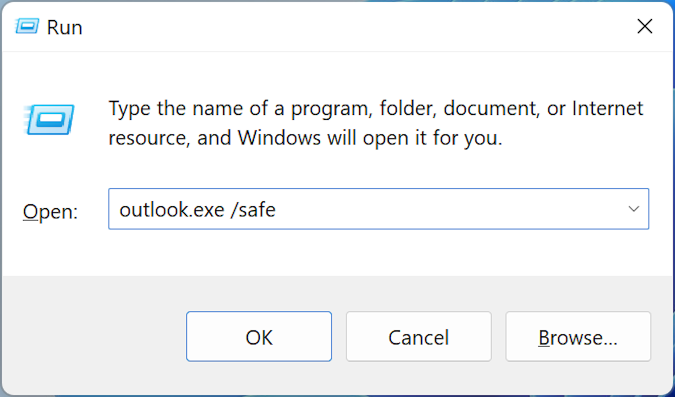 Error de Outlook que abre documentos en blanco