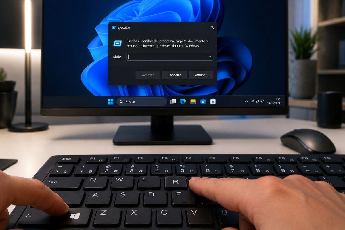 Cuadro Ejecutar moderno en Windows 11